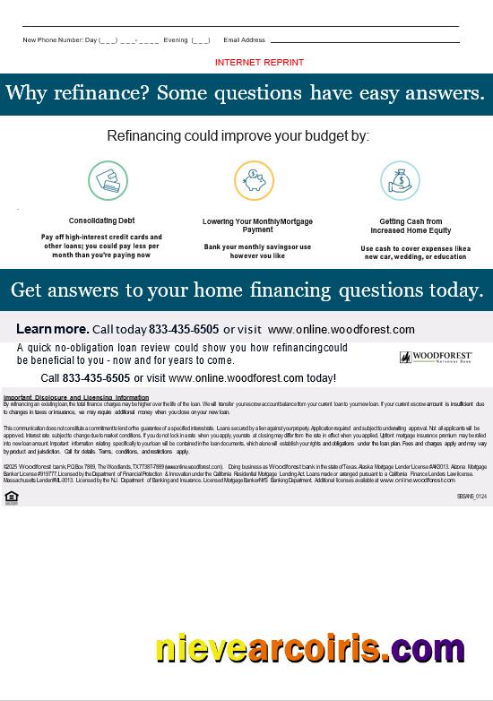 USA Woodforest Bank Mortgage Statement In Word And PDF Formats, 3 Pages 3 Preview