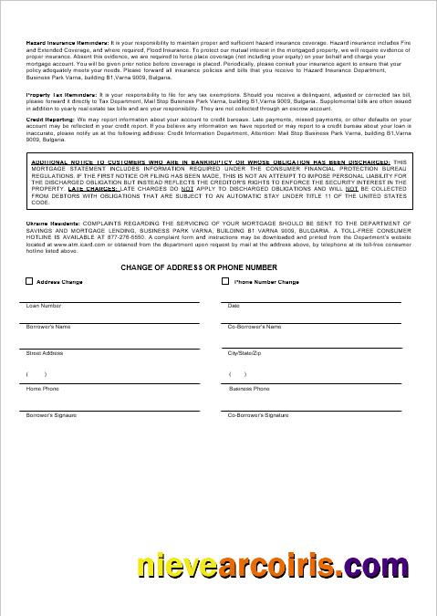 Ukraine Icard Bank Mortgage Statement In Word And PDF Formats 3 Template