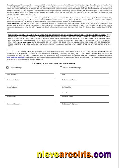 United Kingdom TSB Bank Mortgage Statement In Word And PDF Formats 3 Template