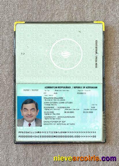 Azerbaijan Passport Version 2 Photo Look Preview