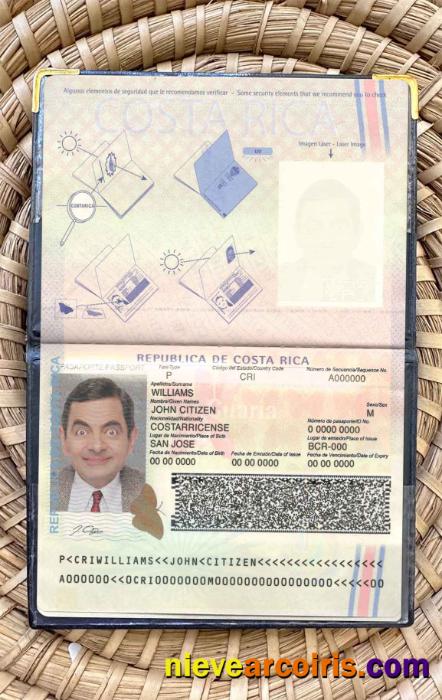 Costa Rica Pass Photo Look Sample