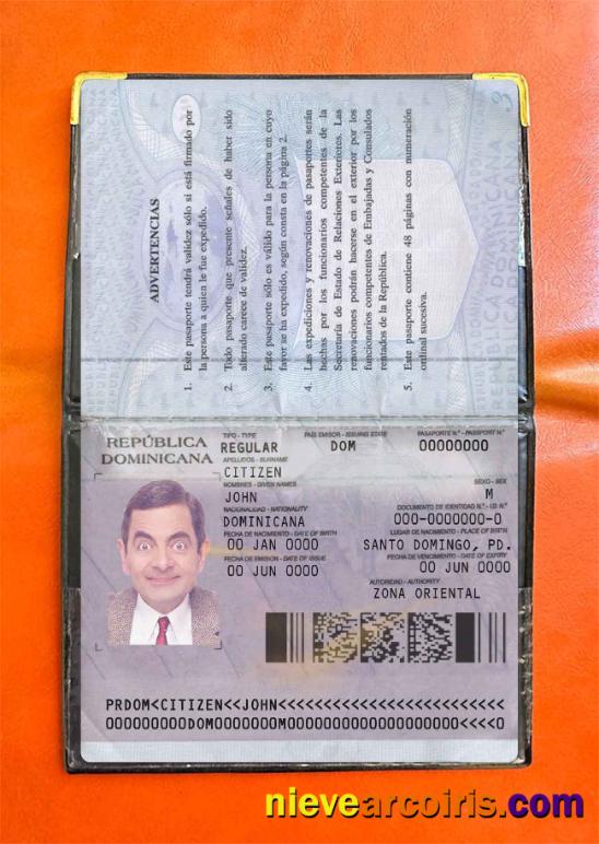 Dominican Repubic Passport Version 2 Photo Look Photolook