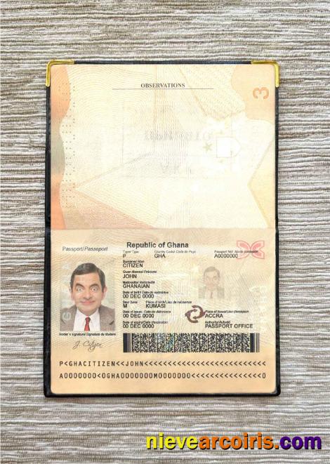 Ghana Passport Photo Look Sample