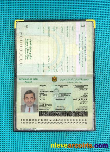 Iraq New Passport 2019 Present Photolook Preview