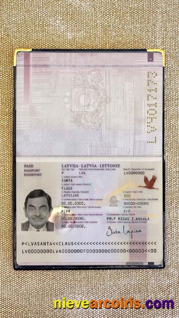 Latvia Passport (2007 2015) Photo Look Sample