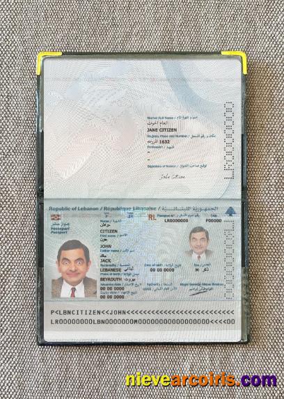 Lebanon Passport 2022 Present Photolook Photolook