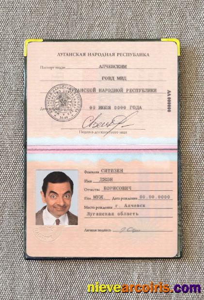 Luhansk People's Republic Passport Photo Look Preview