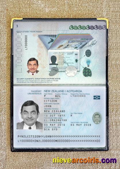 New Zealand Passport 2019 Present Photolook Photolook