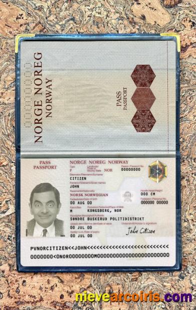 Norway Passport Version 2 Photolook Template
