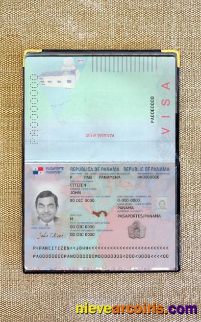 Panama Passport New 2019 Present Photolook Template