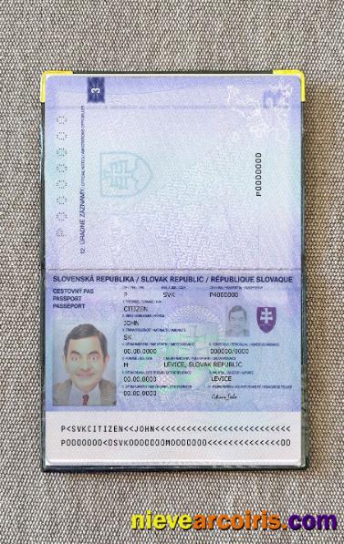 Slovakia Passport 2012 Photo Look Photolook