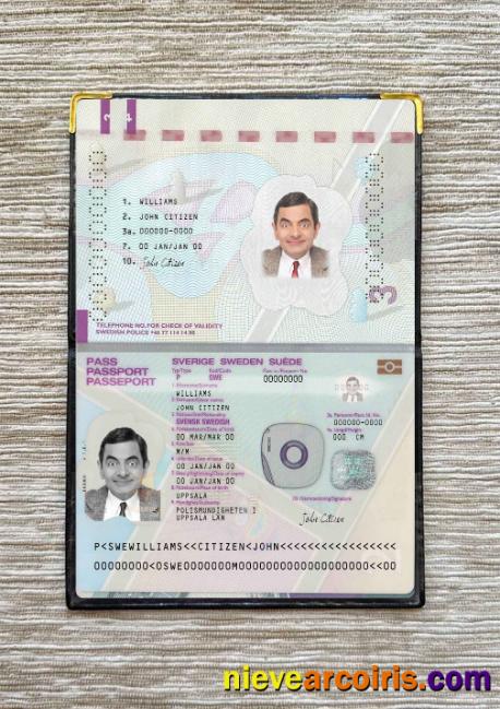 Sweden Passport Version 2 Photo Look Photolook