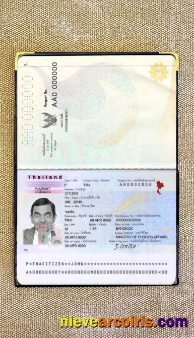 Thailand Passport Photo Look Template