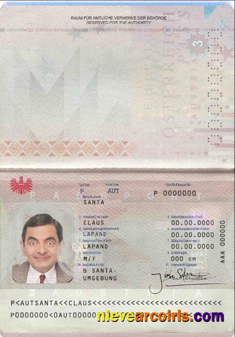 Austria Passport Photolook