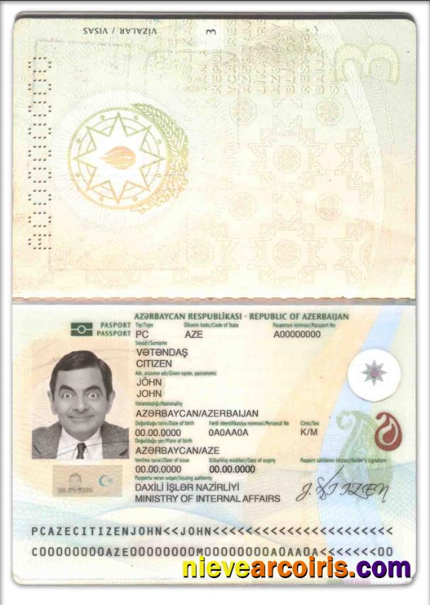 Azerbaijan Passport Preview