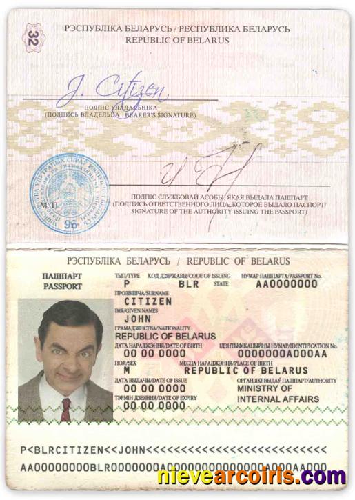 Premium Belarus Passport Template In PSD Format (2006 – 2020)