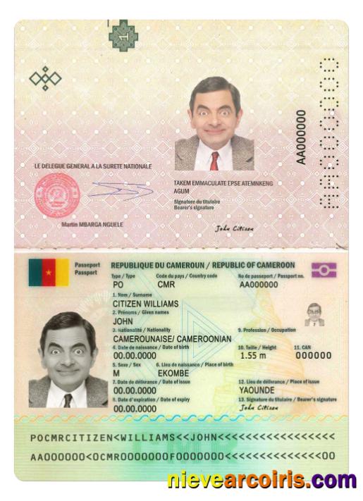 Cameroon Passport New Version Preview