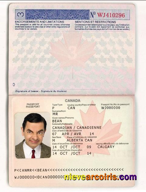 Professional Canada Passport Template In PSD Format, Fully Editable, With All Fonts (2002 2010)