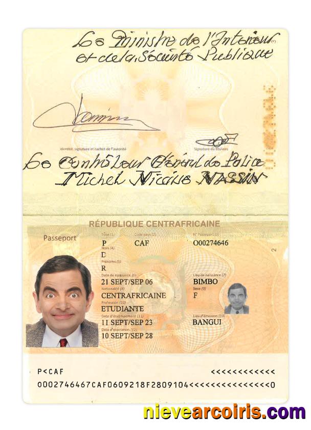 Central Africa Passport 2023 Present Preview