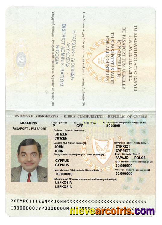 Cyprus Passport Version 2 Photolook