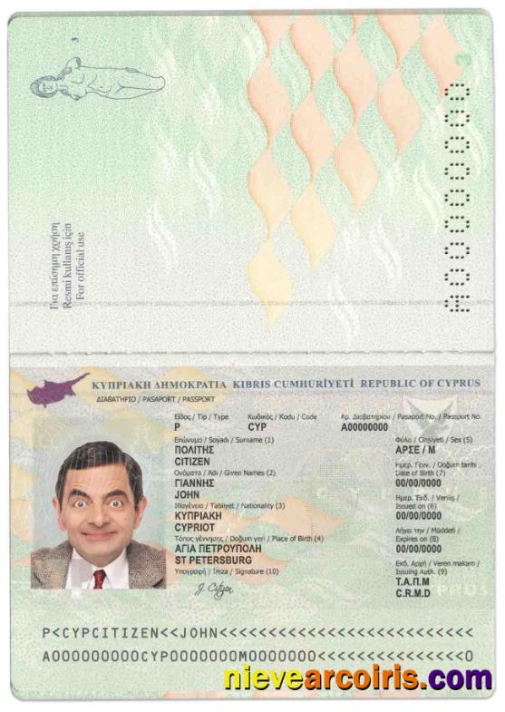 Cyprus Passport Preview