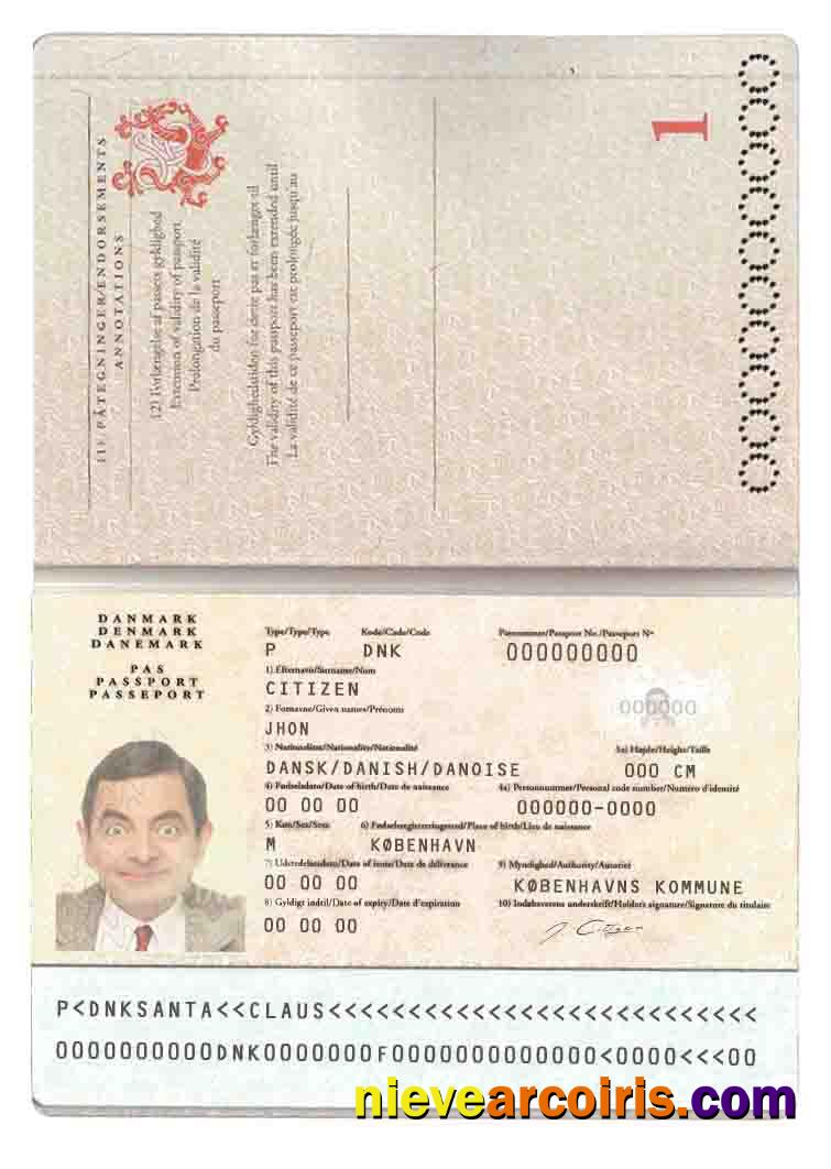 Denmark Passport Preview