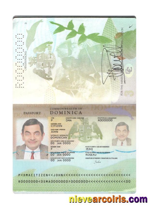 Dominica Passport New 2019 Present Preview
