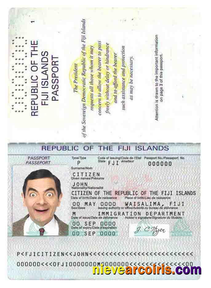 Fiji Passport Preview