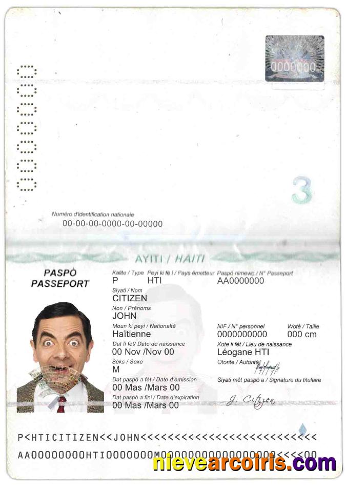 Haiti Passport Preview