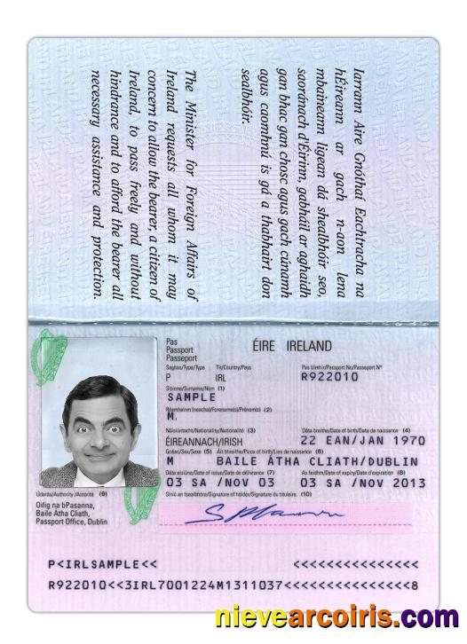 Ireland Passport Version 2 Photolook