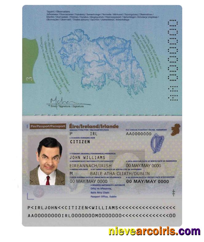 Ireland Passport Preview