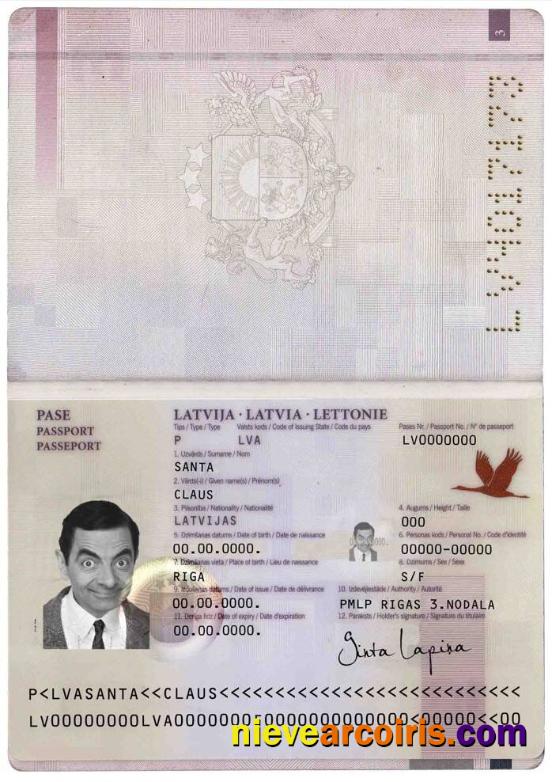 Realistic Latvia Passport Template In PSD Format, Fully Editable (2007 – 2015)