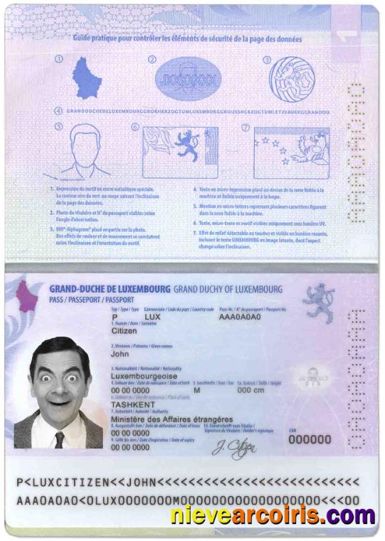 Luxembourg Passport Preview