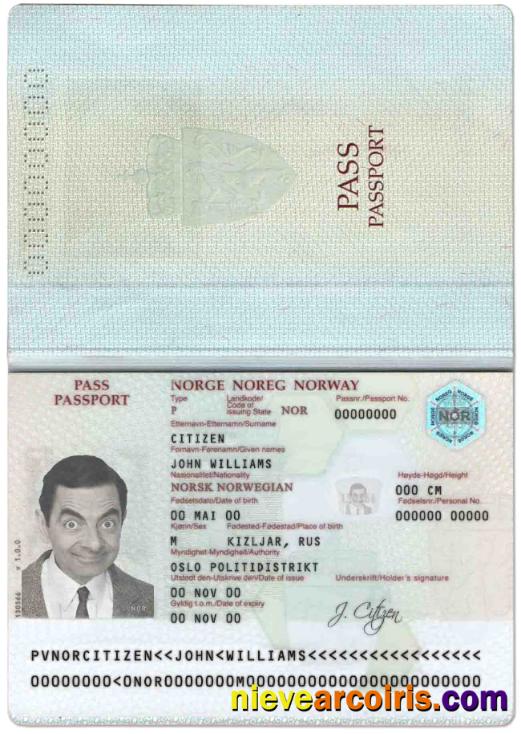 Norway Passport Photolook