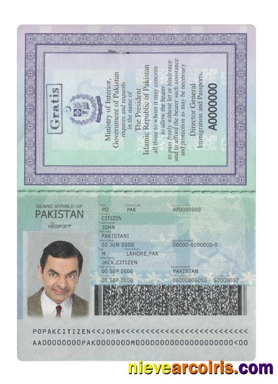 Pakistan New Passport 2020 Present Photolook