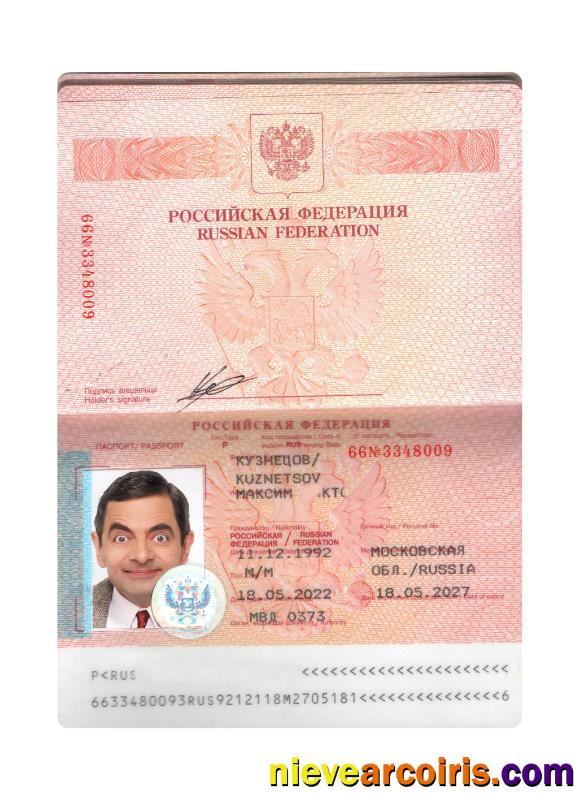 Russia Passport 2022 Presnet Photolook
