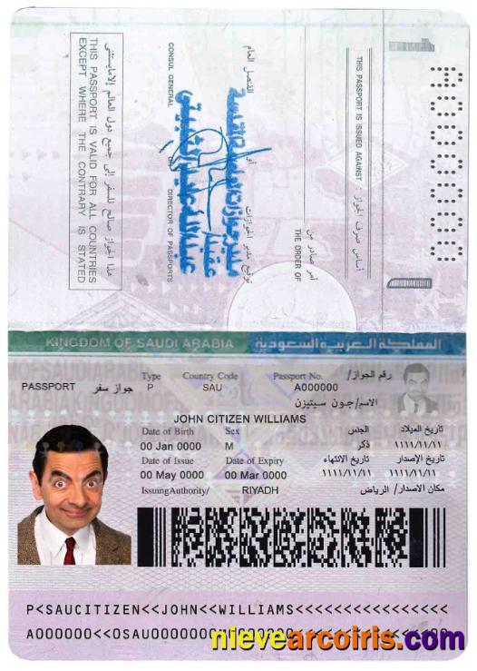 Saudi Arabia Passport Photolook