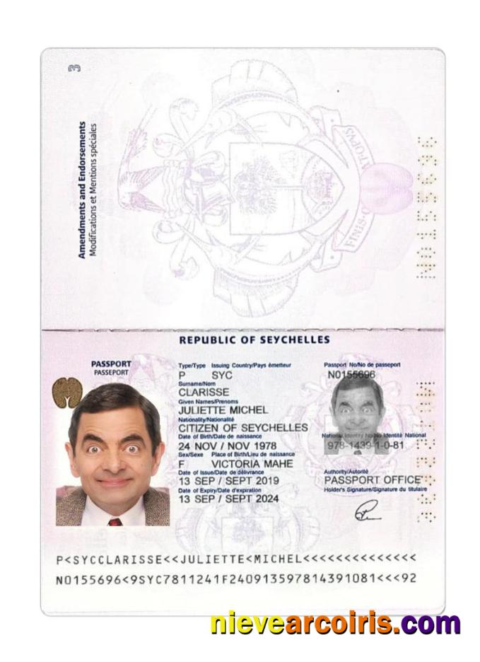 Seychelles Passport Photolook
