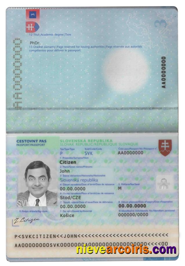 Slovakia Passport Photolook