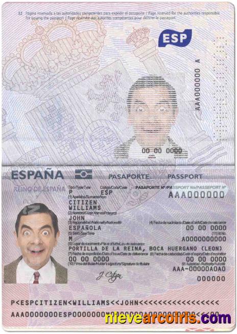 Premium Spain Passport Template In PSD Format, Fully Editable (2015 – Present)