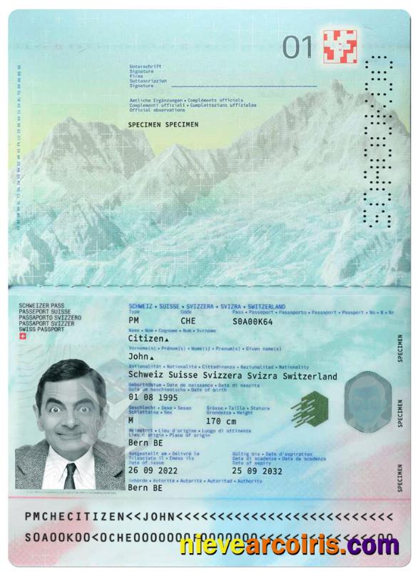 Switzerland New Passport Photolook