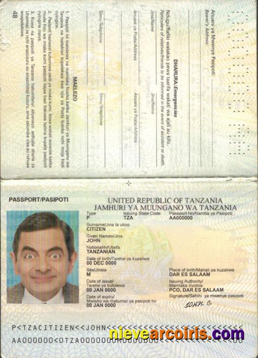 Tanzania Passport Preview
