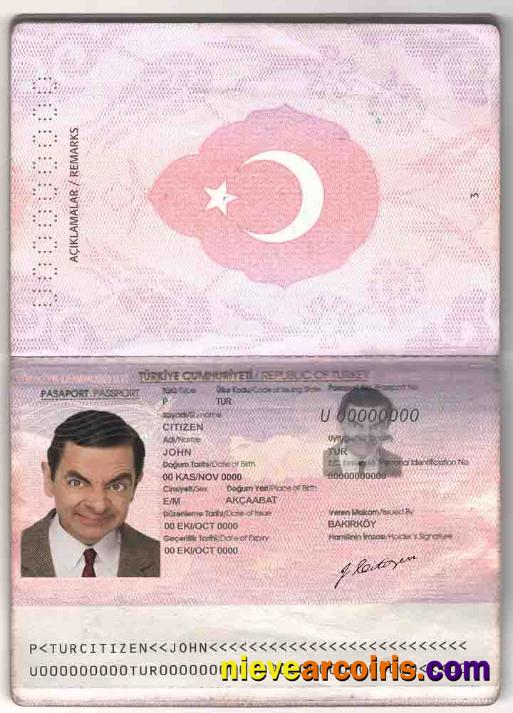 Professional Turkey Passport Template In PSD Format, Fully Editable (2010 2018)