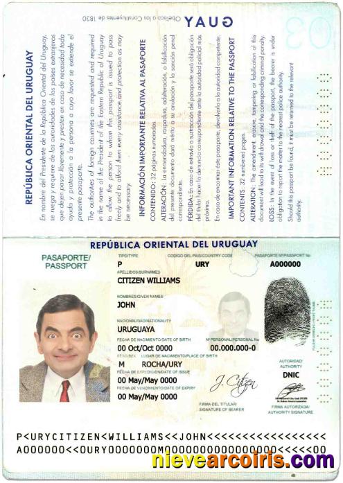 Uruguay Passport Photolook