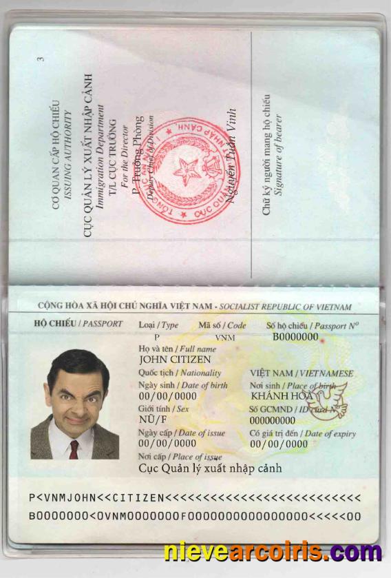 Vietnam Passport Preview
