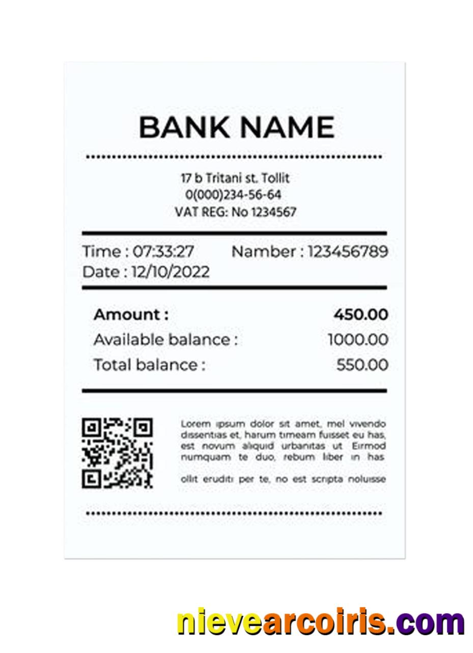 BANK Receipt Version 2 Photolook