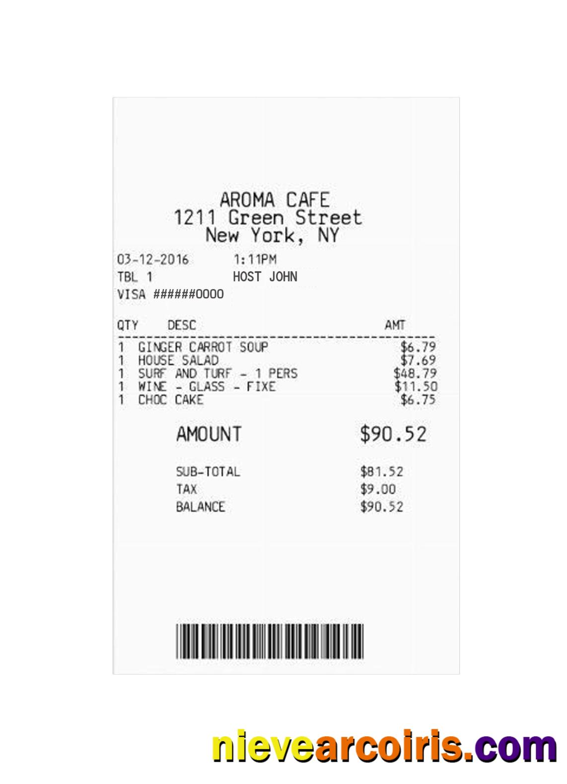 CAFE Payment Check Template