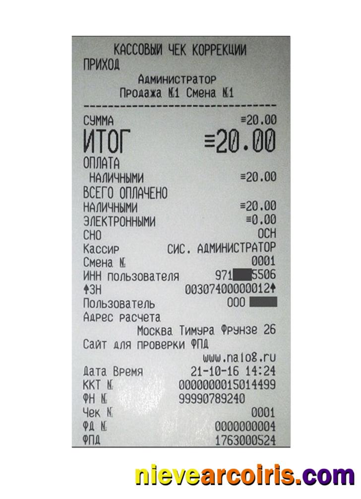 CASHIER'S CHECK Payment Receipt Photolook
