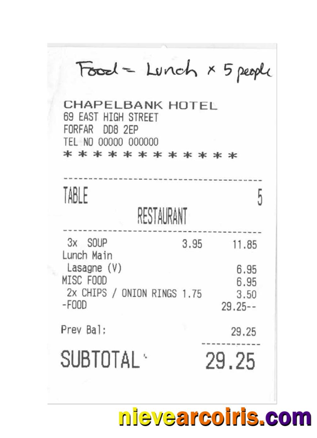 CHAPELBANK HOTEL Payment Check Preview