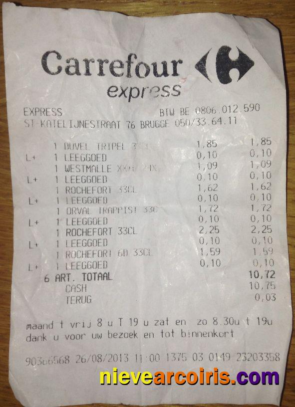 Carrefour Supermarket Receipt Preview